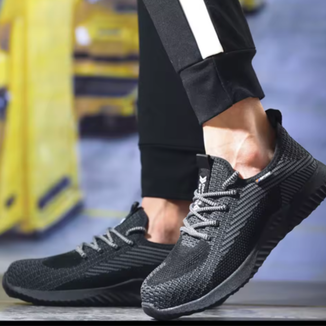 Männer Atmungsaktiv Schutz Verstärkt Stahl Stiefel