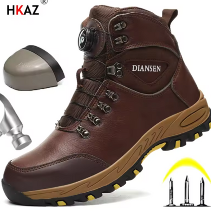Männer Drehverschluss Taktisch Stahlkappe Stiefel