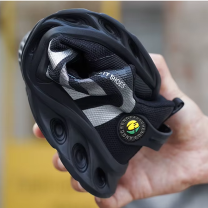 Männer Rotary Buckle Arbeit Schutz Schuhe